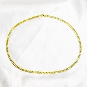 Flat Gold Curb Chain